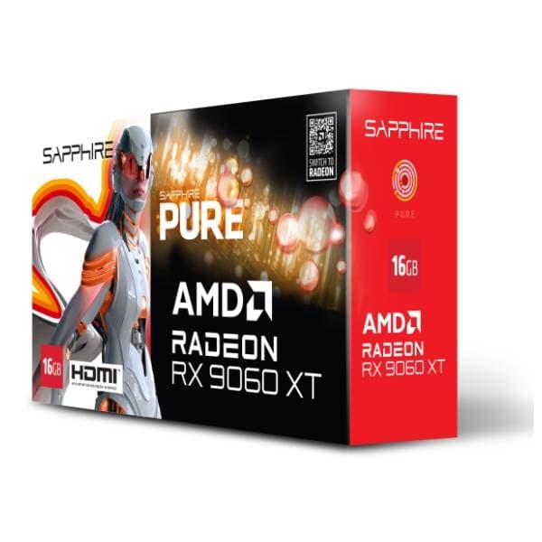 SAPPHIRE AMD Radeon RX 9060 XT PURE Gaming OC 16GB GDDR6 128-bit grafička kartica 7