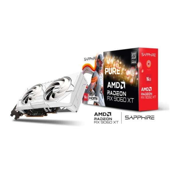 SAPPHIRE AMD Radeon RX 9060 XT PURE Gaming OC 16GB GDDR6 128-bit grafička kartica 8