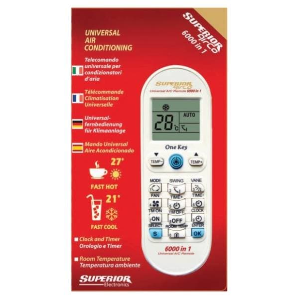 SUPERIOR univerzalni daljinski upravljač za klime 6000 kodova RC AirCo 1