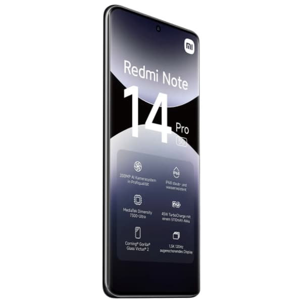 XIAOMI Redmi Note 14 Pro 5G 8/256GB Midnight Black (MZB0I8MEU) 14
