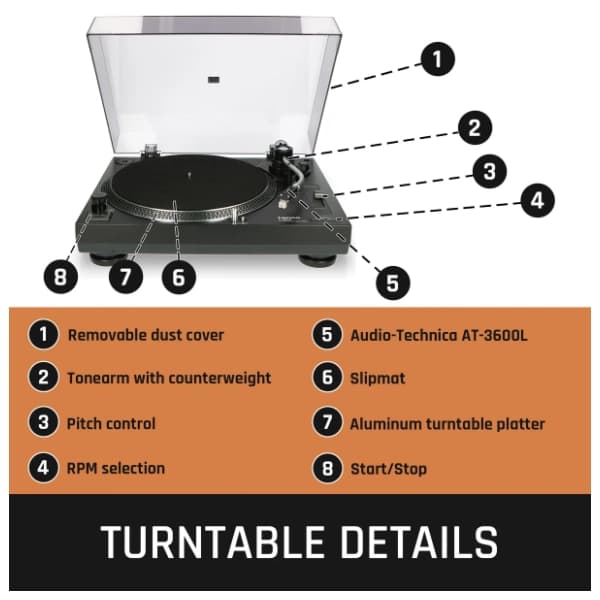 LENCO L-3808 crni gramofon 15