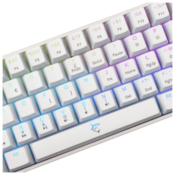 WHITE SHARK tastatura Shinobi 2 White US Red 1