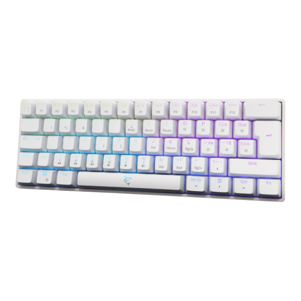 WHITE SHARK tastatura Shinobi 2 White US Red 0