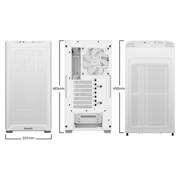 Be Quiet kućište Pure Base 501 Airflow Window White BGW75 3