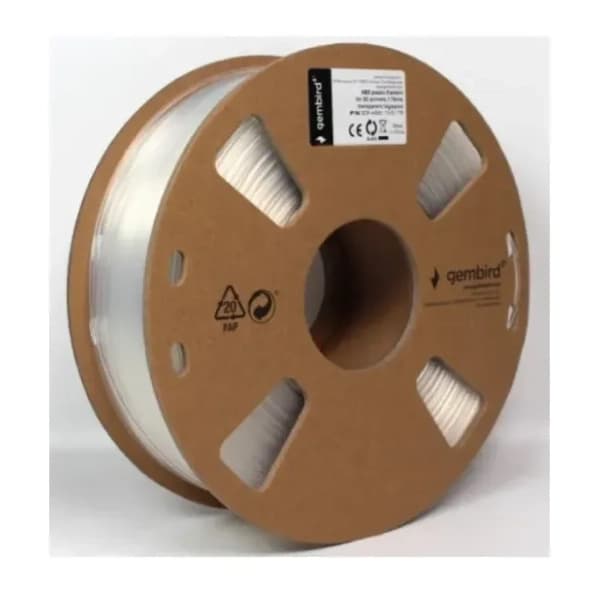 GEMBIRD ABS 1,75mm kotur 1kg Transparent filament za 3D štampač 0