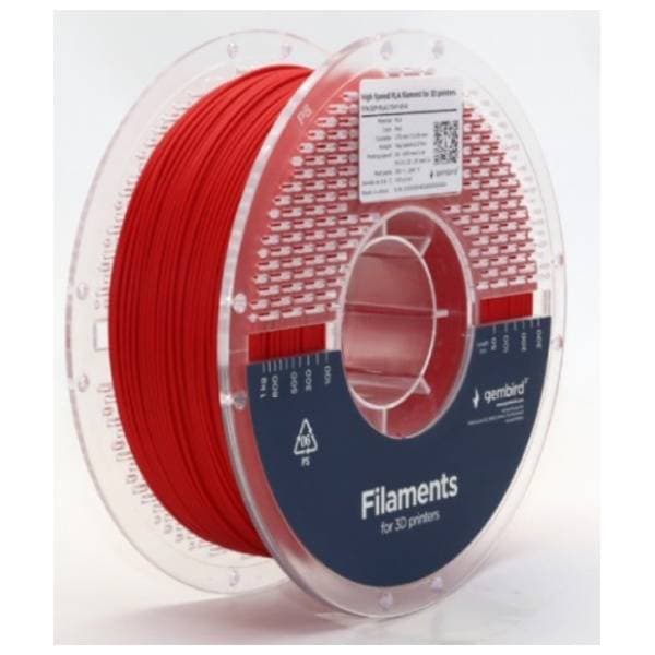GEMBIRD PLA 1,75mm kotur 1kg crveni filament za 3D štampač 0