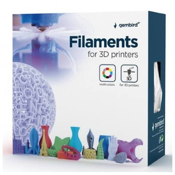 GEMBIRD PLA 1,75mm kotur 1kg svilenkasti led filament za 3D štampač 2