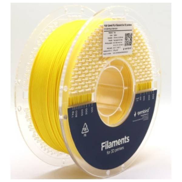 GEMBIRD PLA 1,75mm kotur 1kg Yelow žuti filament za 3D štampač 0