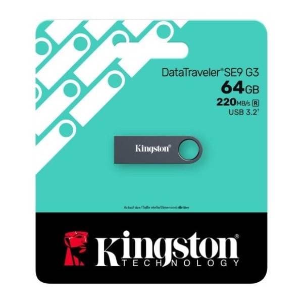 KINGSTON USB flash memorija 64GB DataTraveler SE9 G3 (KE-U2X64-1AC) 1