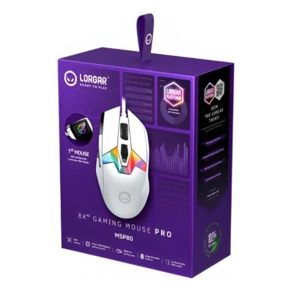 LORGAR miš MSP80 Pro LRG-MSP80-WH 7