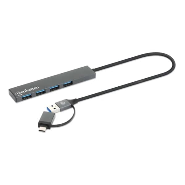MANHATTAN USB Hub 4-Port USB 3.2 USB-C/USB-A Combo Hub (181006) 1