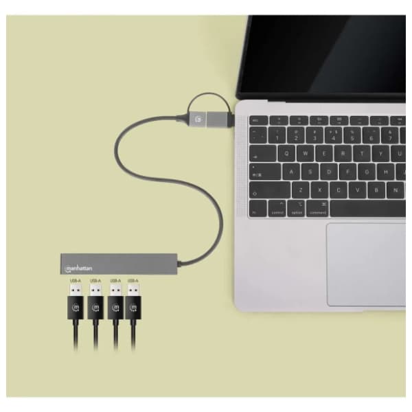 MANHATTAN USB Hub 4-Port USB 3.2 USB-C/USB-A Combo Hub (181006) 5