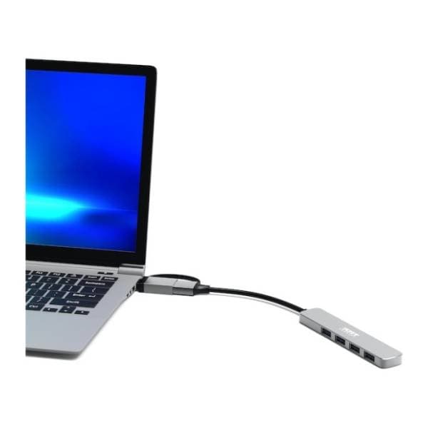 PORT DESIGNS USB Hub USB-C/USB-A vers 4 ports USB-A 3.0 5Gbps Slim 3