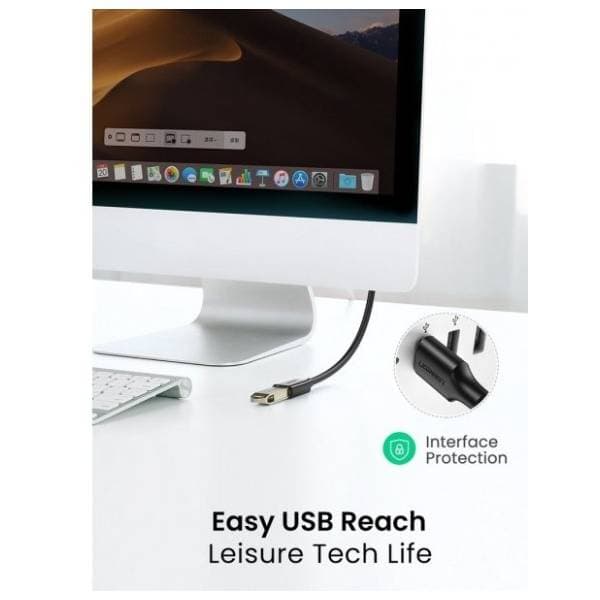 UGREEN kabl USB 3.0 (m/ž) US129 2m crni 2