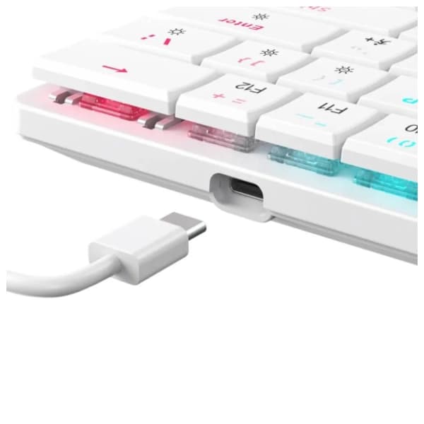 WHITE SHARK tastatura Nagamaki White SR Red Switches 3