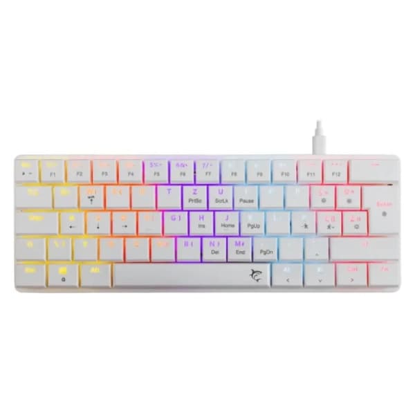 WHITE SHARK tastatura Nagamaki White SR Red Switches 0