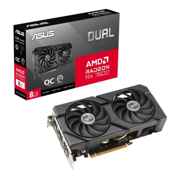 ASUS AMD Radeon RX 7600 Dual EVO OC 8GB GDDR6 128-bit grafička kartica 0
