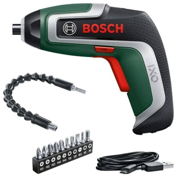BOSCH IXO 7 06039E000A aku odvrtač + 10-delni set bitova 0