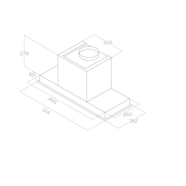 ELICA aspirator HIDDEN IX/A/60 3