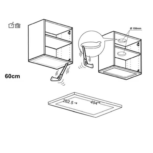 ELICA aspirator HIDDEN IX/A/60 4