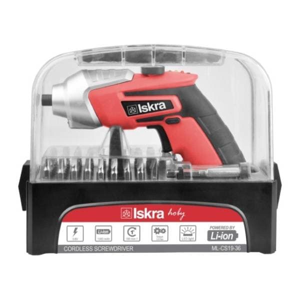 ISKRA ML-CS19-36 aku odvijač sa nastavcima 0