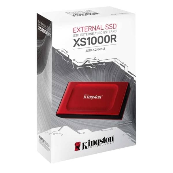 KINGSTON eksterni SSD 1TB XS1000 (SXS1000R/1000G) crveni 2