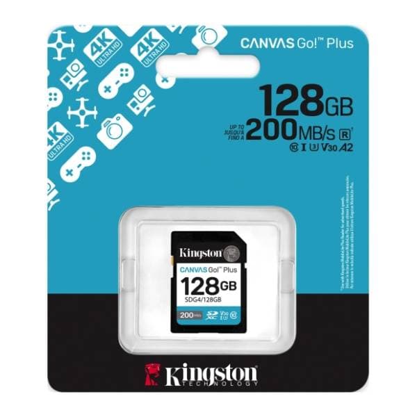 KINGSTON memorijska kartica 128GB Canvas Go Plus SDG4 2