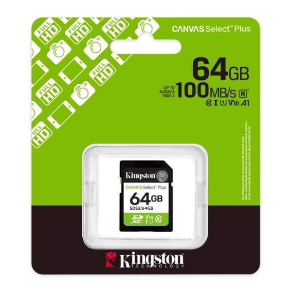 KINGSTON memorijska kartica 64GB Canvas Select Plus SDS3/64GB 2