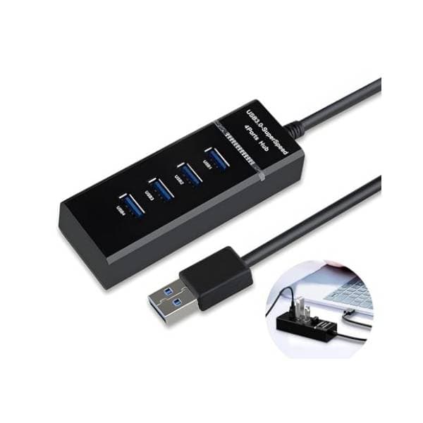STARS SOLUTIONS USB Hub 4-in-1 (USB 3.0) crni 0