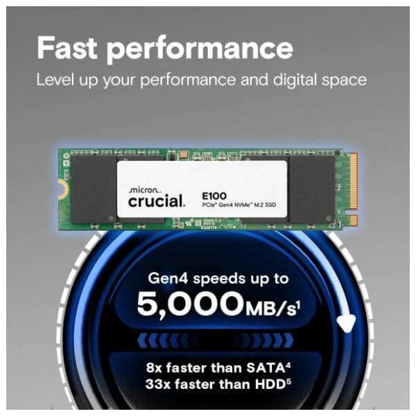 CRUCIAL SSD 1TB E100 1