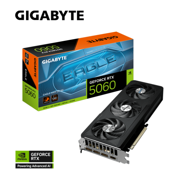 GIGABYTE nVidia GeForce RTX 5060 EAGLE MAX OC 8GB GDDR7 128-bit grafička kartica 10
