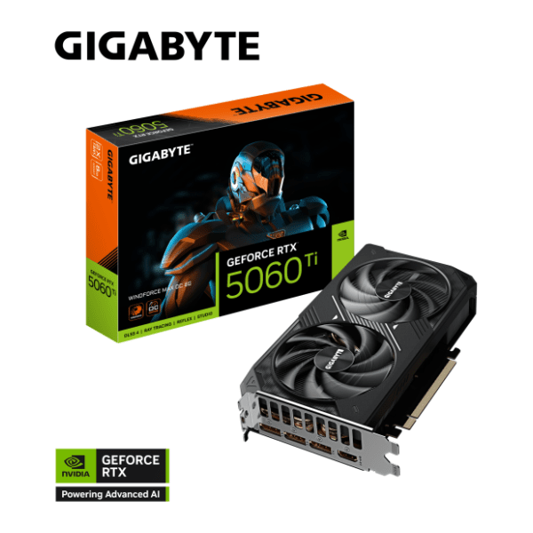 GIGABYTE nVidia GeForce RTX 5060 Ti WINDFORCE MAX OC 8GB GDDR7 128-bit grafička kartica 10