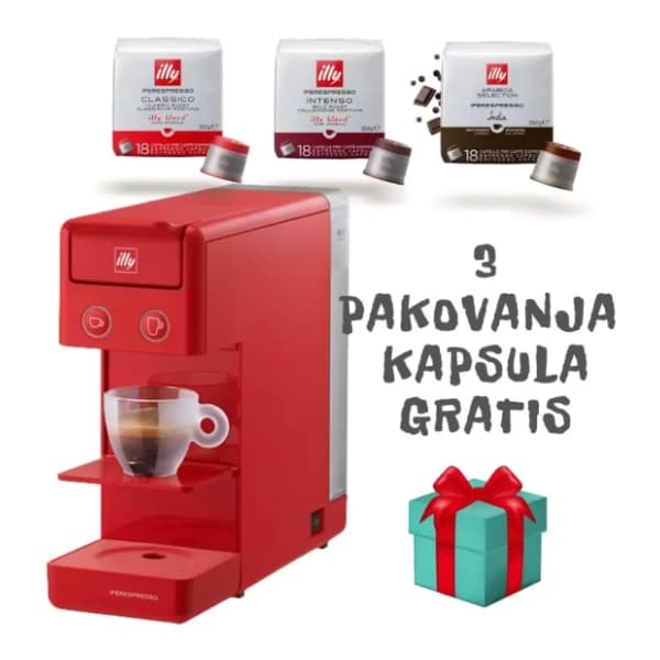 ILLY aparat za kafu Y3.3 crveni + 3 kut. kapsula 2
