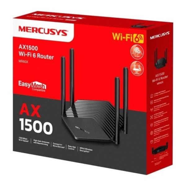 MERCUSYS MR60X V2.0 AX1500 WiFi ruter 3