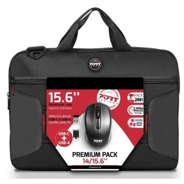 PORT DESIGNS torba za laptop Premium Pack 1901273 + miš 0