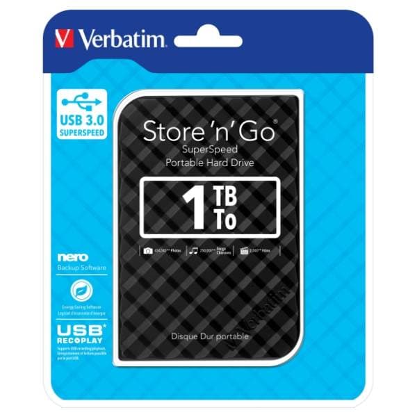 VERBATIM eksterni HDD 1TB Store 'n' Go (53194) crni 3