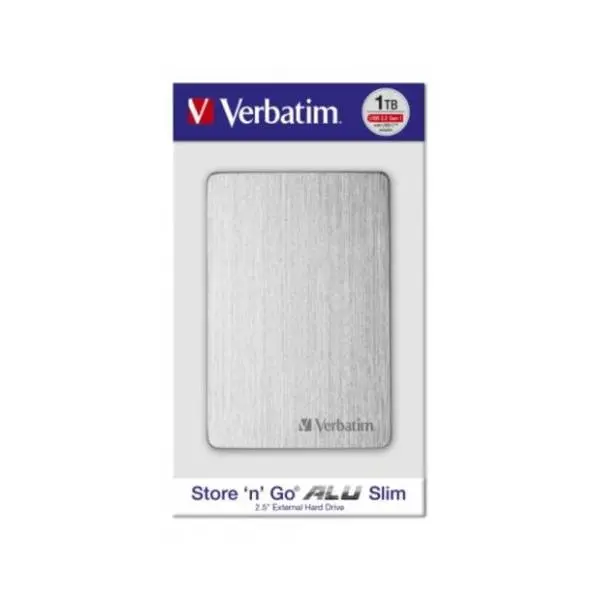 VERBATIM eksterni HDD 1TB Store 'n' Go Alu Slim (53663) Silver 4
