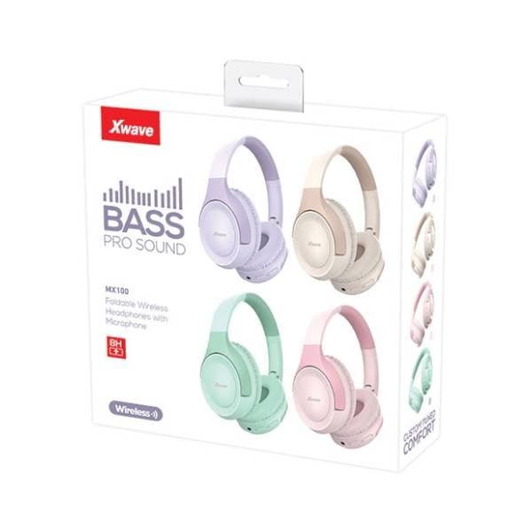 XWAVE slušalice MX100 ljubičaste 3