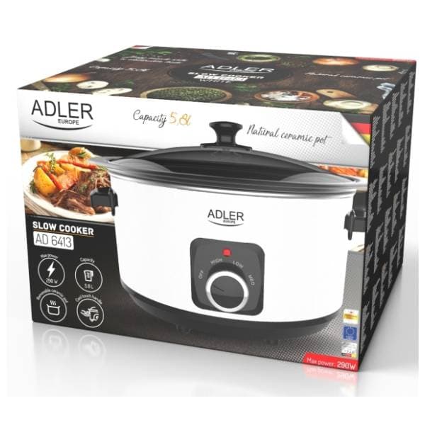 ADLER aparat za sporo kuvanje AD6413W 6