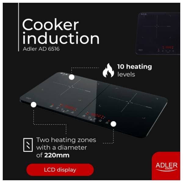 ADLER indukcioni rešo AD6516 2