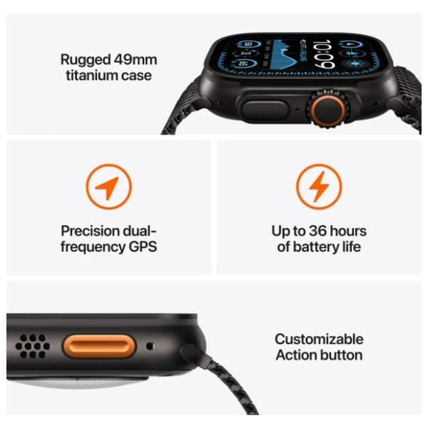 APPLE Watch Ultra 2 49mm Black Titanium Milanese Loop MX5U3SE/A pametni sat 2