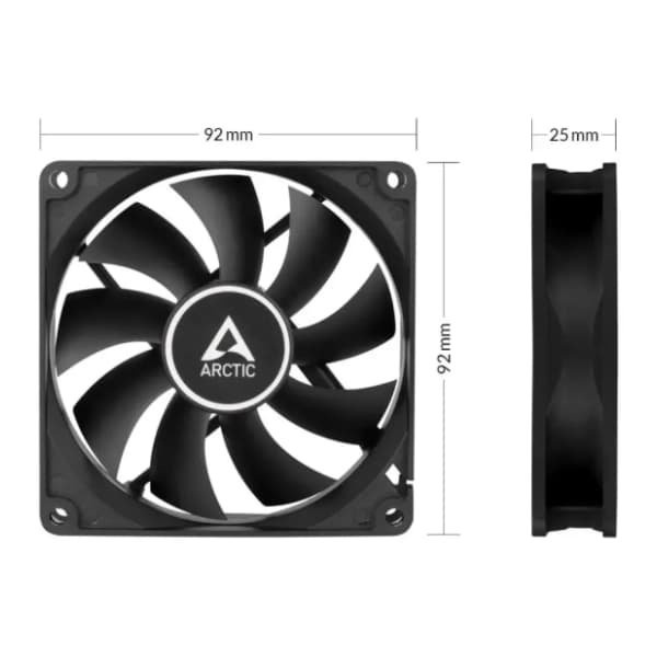 ARCTIC P9 PWM PST CO Black ventilator za PC (ACFAN00214A) 2