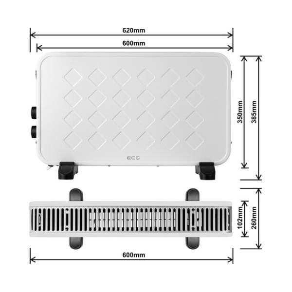 ECG konvektorska grejalica TK 2070 4
