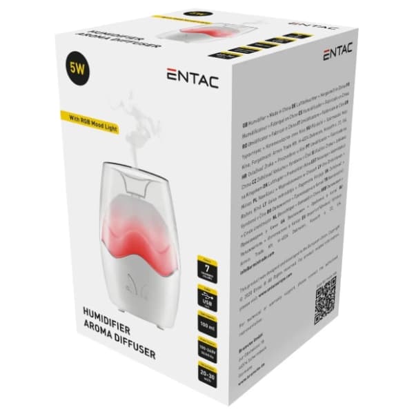 ENTAC ovlaživač vazduha RGB 5W beli 1
