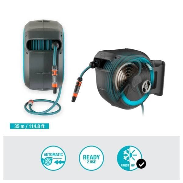 GARDENA RollUp 35 m GA 18630-20 zidna motalica za crevo 2