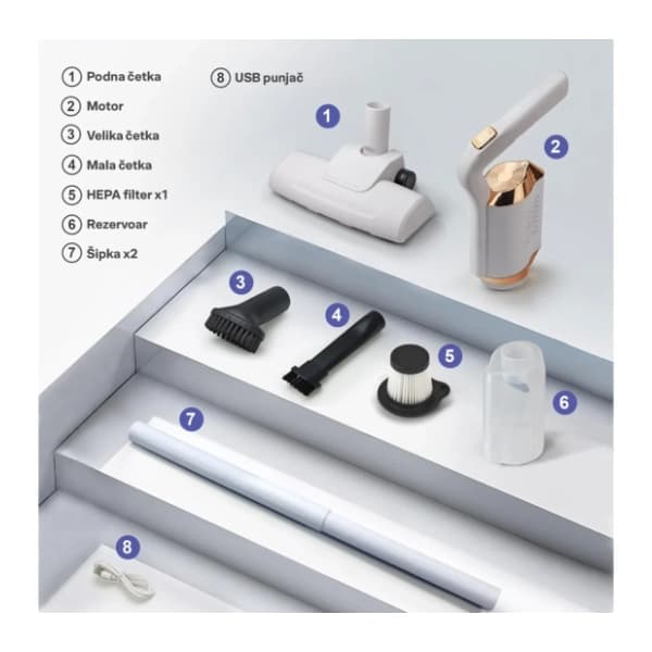 HOME štapni usisivač 120W 3