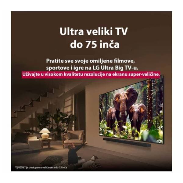 LG QNED televizor 43QNED87A3D 3