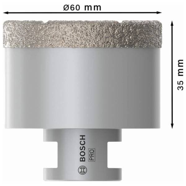 MAKITA 60x35x22.23 mm M14 2608587128 PRO dijamantska kruna 0