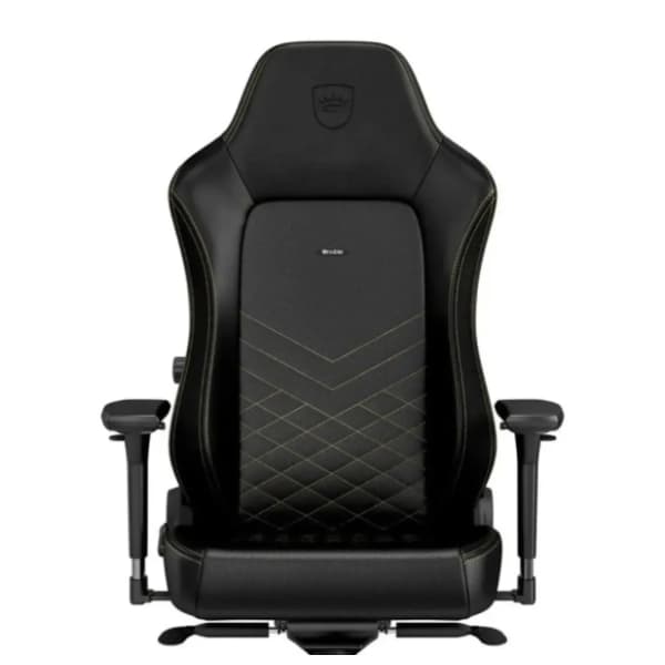 NOBLECHAIRS Hero crno/zlatna gejmerska stolica 4