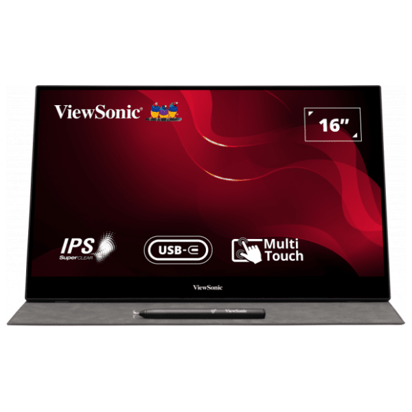 ViewSonic monitor 16" IPS TD1655 Multi-Touch Portable 0